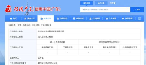 云浮浩林企業(yè)管理咨詢被吊銷營(yíng)業(yè)執(zhí)照的警示與啟示